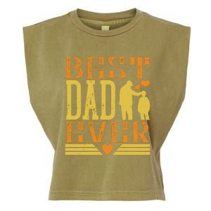 Best Dad Ever Garment-Dyed Women's Muscle Tee