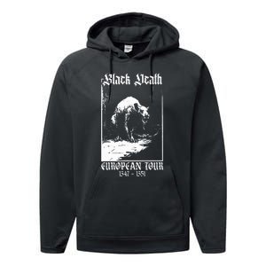 Black Death European Plague Rat Medieval History Goth Performance Fleece Hoodie