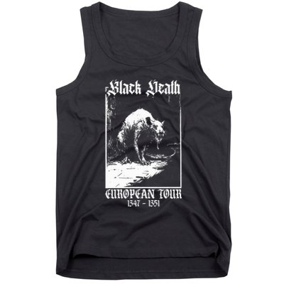Black Death European Plague Rat Medieval History Goth Tank Top