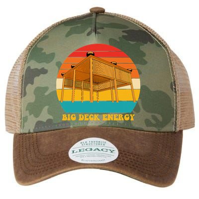 Big Deck Energy Funny Retro Vintage Legacy Tie Dye Trucker Hat