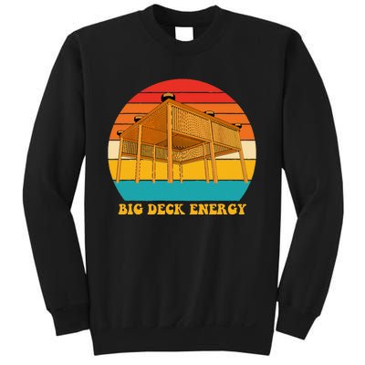 Big Deck Energy Funny Retro Vintage Sweatshirt