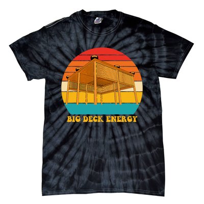 Big Deck Energy Funny Retro Vintage Tie-Dye T-Shirt