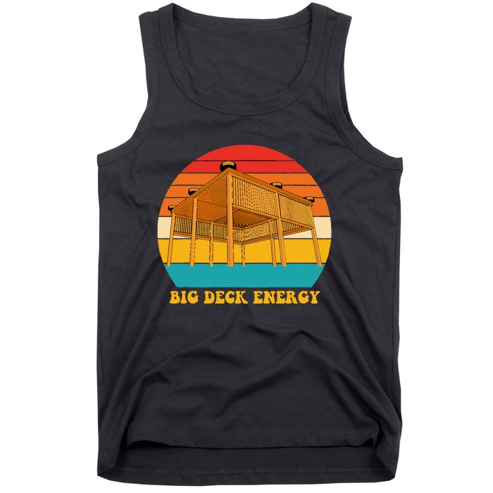 Big Deck Energy Funny Retro Vintage Tank Top