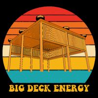 Big Deck Energy Funny Retro Vintage Kids T-Shirt