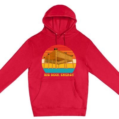 Big Deck Energy Funny Retro Vintage Premium Pullover Hoodie