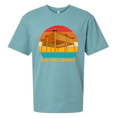 Big Deck Energy Funny Retro Vintage Sueded Cloud Jersey T-Shirt