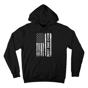 Best Dad Ever American Flag Funny Fathers Day Hoodie