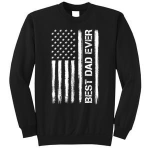 Best Dad Ever American Flag Funny Fathers Day Sweatshirt