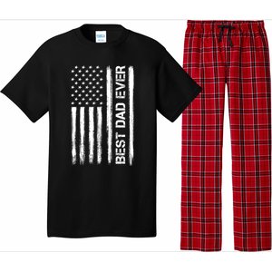 Best Dad Ever American Flag Funny Fathers Day Pajama Set