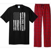 Best Dad Ever American Flag Funny Fathers Day Pajama Set