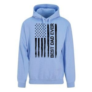 Best Dad Ever American Flag Funny Fathers Day Unisex Surf Hoodie