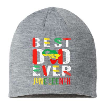 Best Dad Ever Juneteenth June 19, 1865 Sustainable Beanie