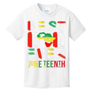 Best Dad Ever Juneteenth June 19, 1865 Kids T-Shirt