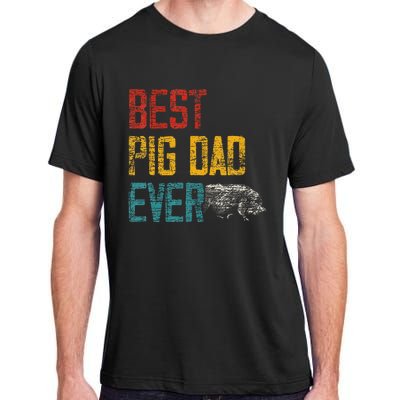 Best Dad Ever Pig Adult ChromaSoft Performance T-Shirt