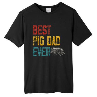 Best Dad Ever Pig Tall Fusion ChromaSoft Performance T-Shirt