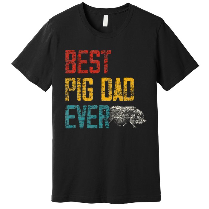 Best Dad Ever Pig Premium T-Shirt