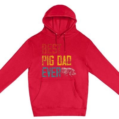 Best Dad Ever Pig Premium Pullover Hoodie