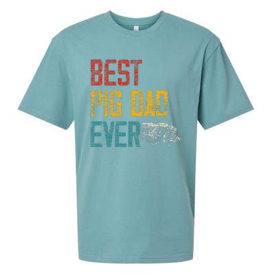 Best Dad Ever Pig Sueded Cloud Jersey T-Shirt