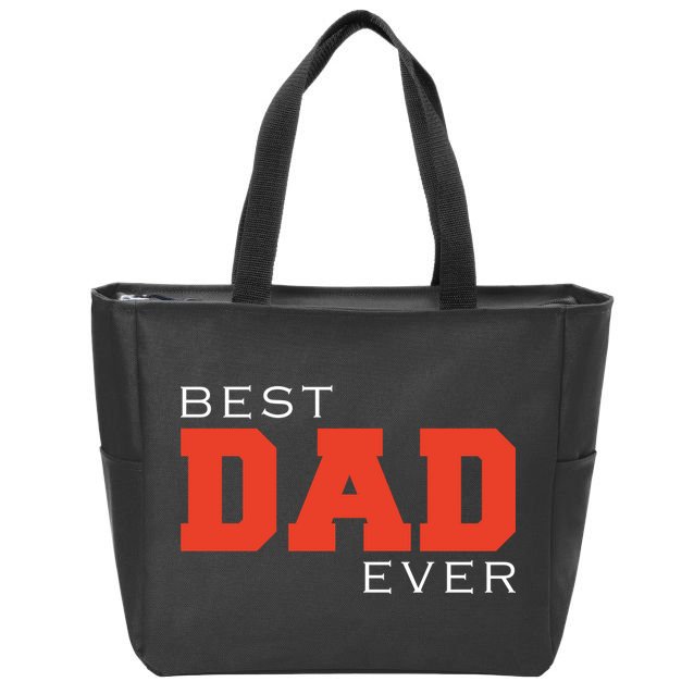 Best Dad Ever Zip Tote Bag
