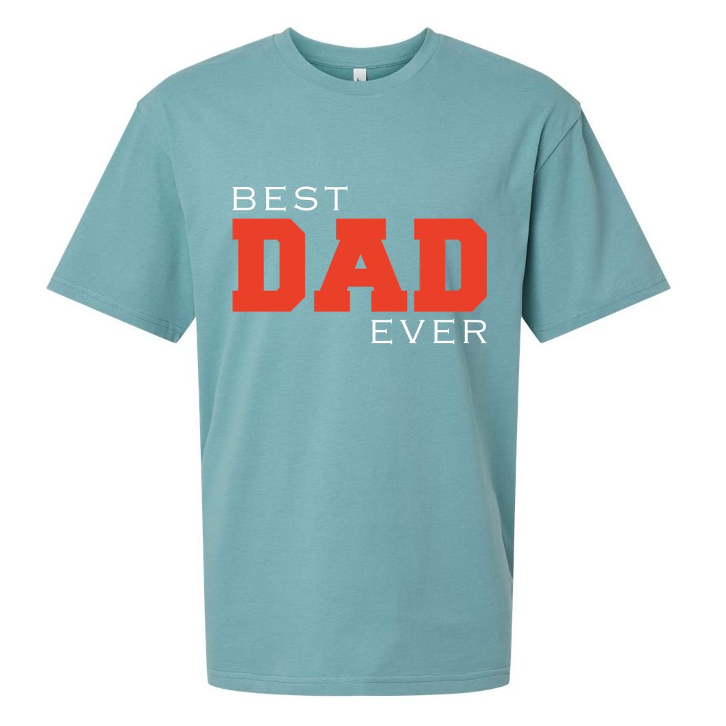 Best Dad Ever Sueded Cloud Jersey T-Shirt