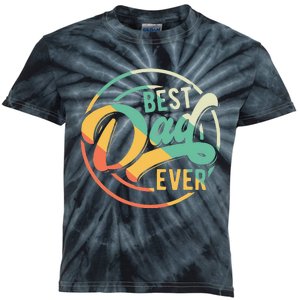 Best Dad Ever Daddy Fathers Day Birthday Gifts For Dad Kids Tie-Dye T-Shirt