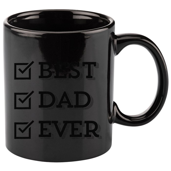 Best Dad Ever Gift For Dad From Daughter Sons Graphic 11oz C Handle Ceramic Mug