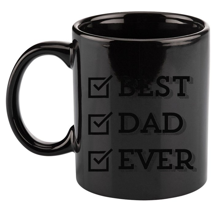 Best Dad Ever Gift For Dad From Daughter Sons Graphic 11oz C Handle Ceramic Mug