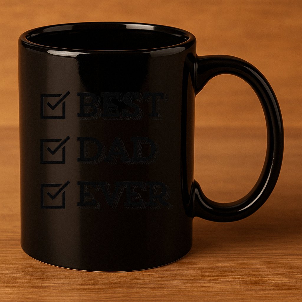 Best Dad Ever Gift For Dad From Daughter Sons Graphic 11oz C Handle Ceramic Mug