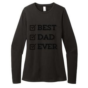 Best Dad Ever Gift For Dad From Daughter Sons Graphic Womens CVC Long Sleeve Shirt