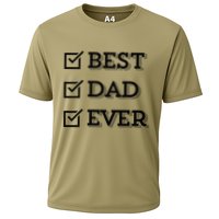 Best Dad Ever Gift For Dad From Daughter Sons Graphic Cooling Performance Crew T-Shirt