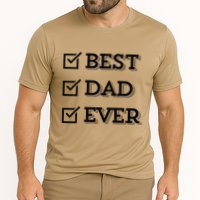 Best Dad Ever Gift For Dad From Daughter Sons Graphic Cooling Performance Crew T-Shirt