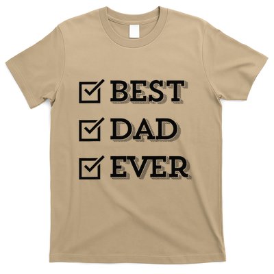 Best Dad Ever Gift For Dad From Daughter Sons Graphic T-Shirt