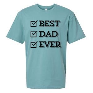 Best Dad Ever Gift For Dad From Daughter Sons Graphic Sueded Cloud Jersey T-Shirt