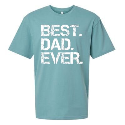 Best Dad Ever Gift For Dad For Dad Husband Men Funny Sueded Cloud Jersey T-Shirt