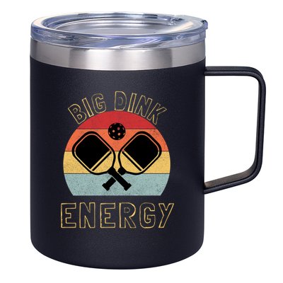 Big Dink Energy Funny Pickleball 12oz Stainless Steel Coffee Mug