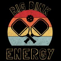 Big Dink Energy Funny Pickleball Youth Performance Sprint T-Shirt