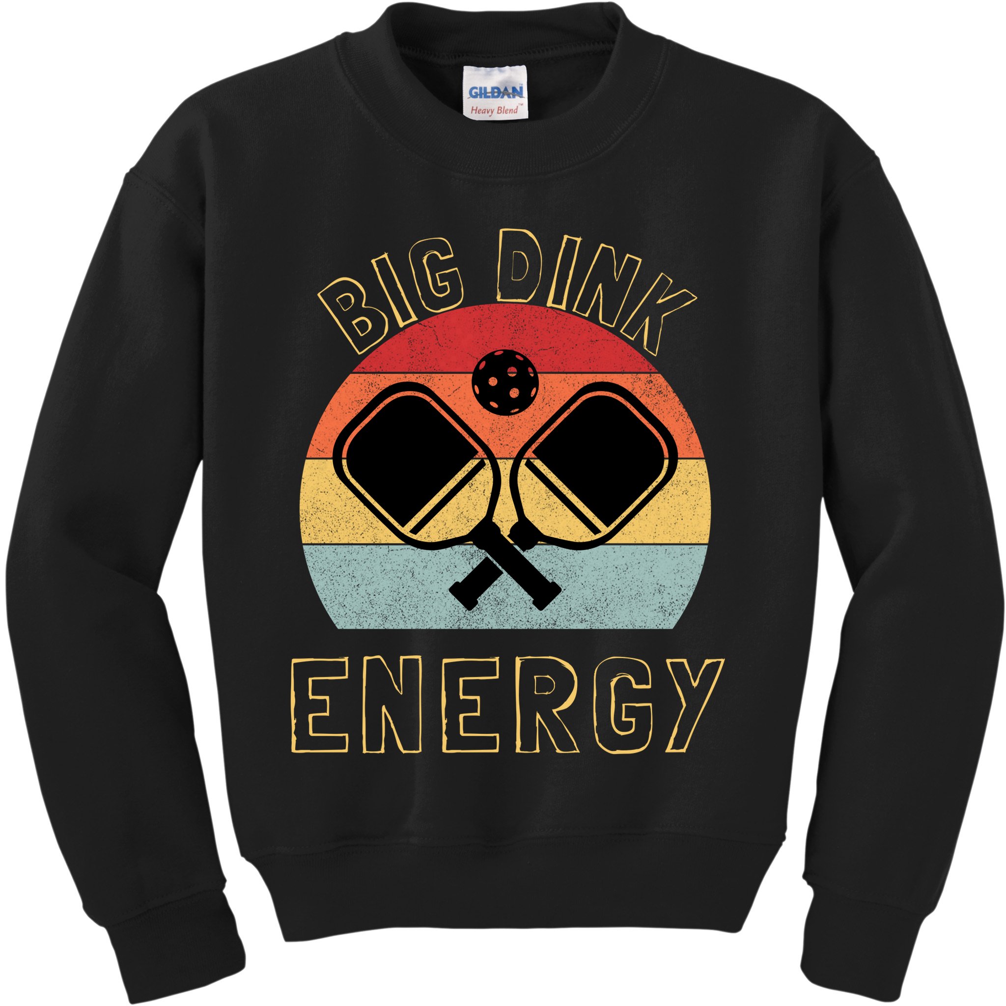 Big Dink Energy Funny Pickleball Kids Sweatshirt