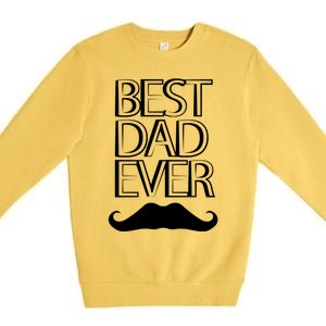 Best Dad Ever Cute Gift Premium Crewneck Sweatshirt