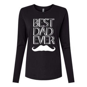 Best Dad Ever Cute Gift Womens Cotton Relaxed Long Sleeve T-Shirt