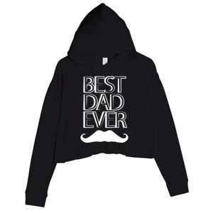 Best Dad Ever Cute Gift Crop Fleece Hoodie