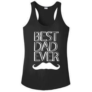 Best Dad Ever Cute Gift Ladies PosiCharge Competitor Racerback Tank