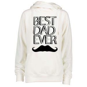 Best Dad Ever Cute Gift Womens Funnel Neck Pullover Hood