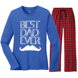 Best Dad Ever Cute Gift Women's Long Sleeve Flannel Pajama Set 