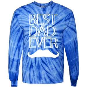 Best Dad Ever Cute Gift Tie-Dye Long Sleeve Shirt