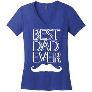 Best Dad Ever Cute Gift Women's V-Neck T-Shirt