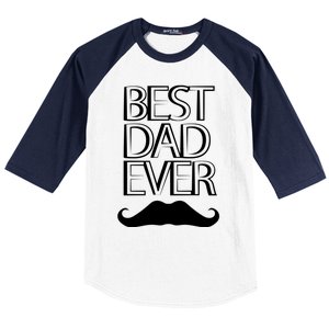 Best Dad Ever Cute Gift Baseball Sleeve Shirt