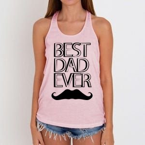 Best Dad Ever Cute Gift Women's Knotted Racerback Tank