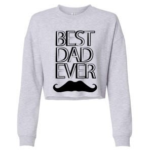 Best Dad Ever Cute Gift Cropped Pullover Crew