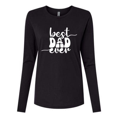 Best Dad Ever Gift Womens Cotton Relaxed Long Sleeve T-Shirt