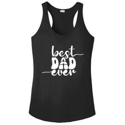 Best Dad Ever Gift Ladies PosiCharge Competitor Racerback Tank